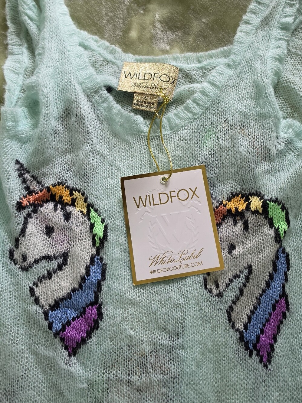 Wildfox White Label Unicorn Tank Dress